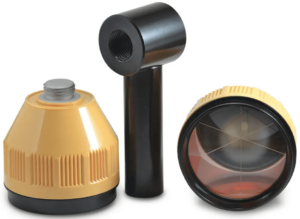 Porta Prisma  Doble Tipo T  Con 2 Prismas  Tipo Topcon