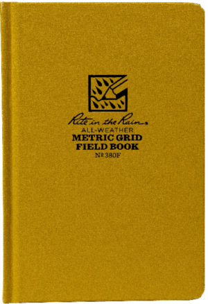 LIBRETA DE  CAMPO – RITE IN  THE RAIN – TAPA  DURA C/T METRIC  GRID 380F