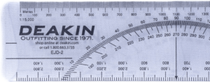 REGLILLA DEAKIN  6″ C-THRU EJD2  1:10,000, 15,000,  20,000