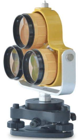 Kit Base  Nivelante  Conector Fijo y  Prisma Triple